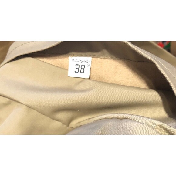 Mighty Mac Vintage Mens Size 38 Out O’ Gloucester Coat Tan Khaki Jacket - Picture 9 of 9